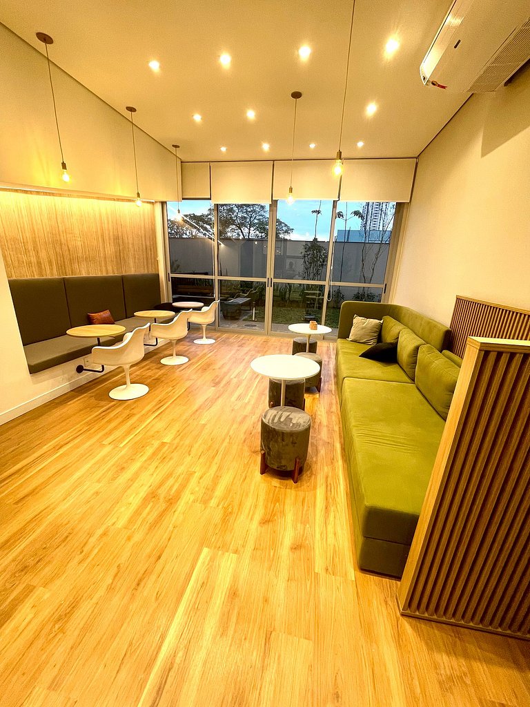 Haus Stay 510. Luxo. Quarto & Sala. Moema.